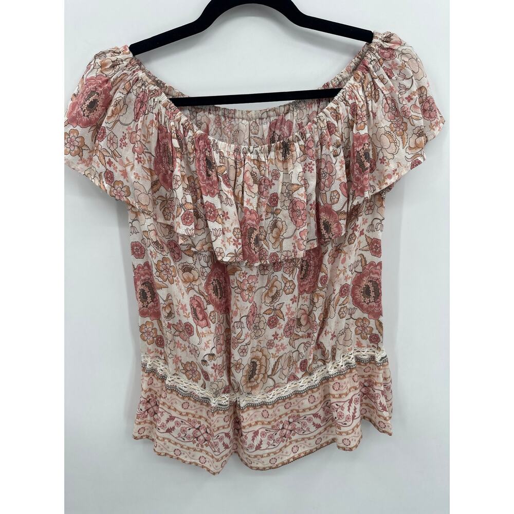 Spell & The Gypsy Collective Rosewater Zahara Off Shoulder Top Size Small - Picture 4 of 6